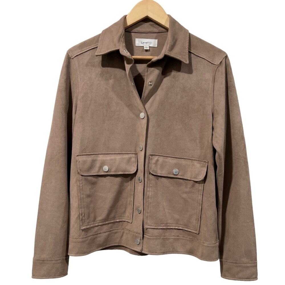 Level99 Faux Suede Tan Jacket